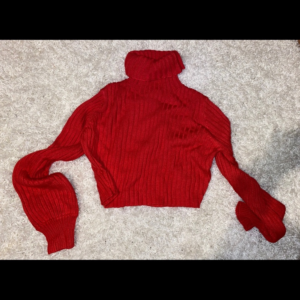 Tigermist red turtle neck